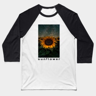 Sunflower lover mask Baseball T-Shirt